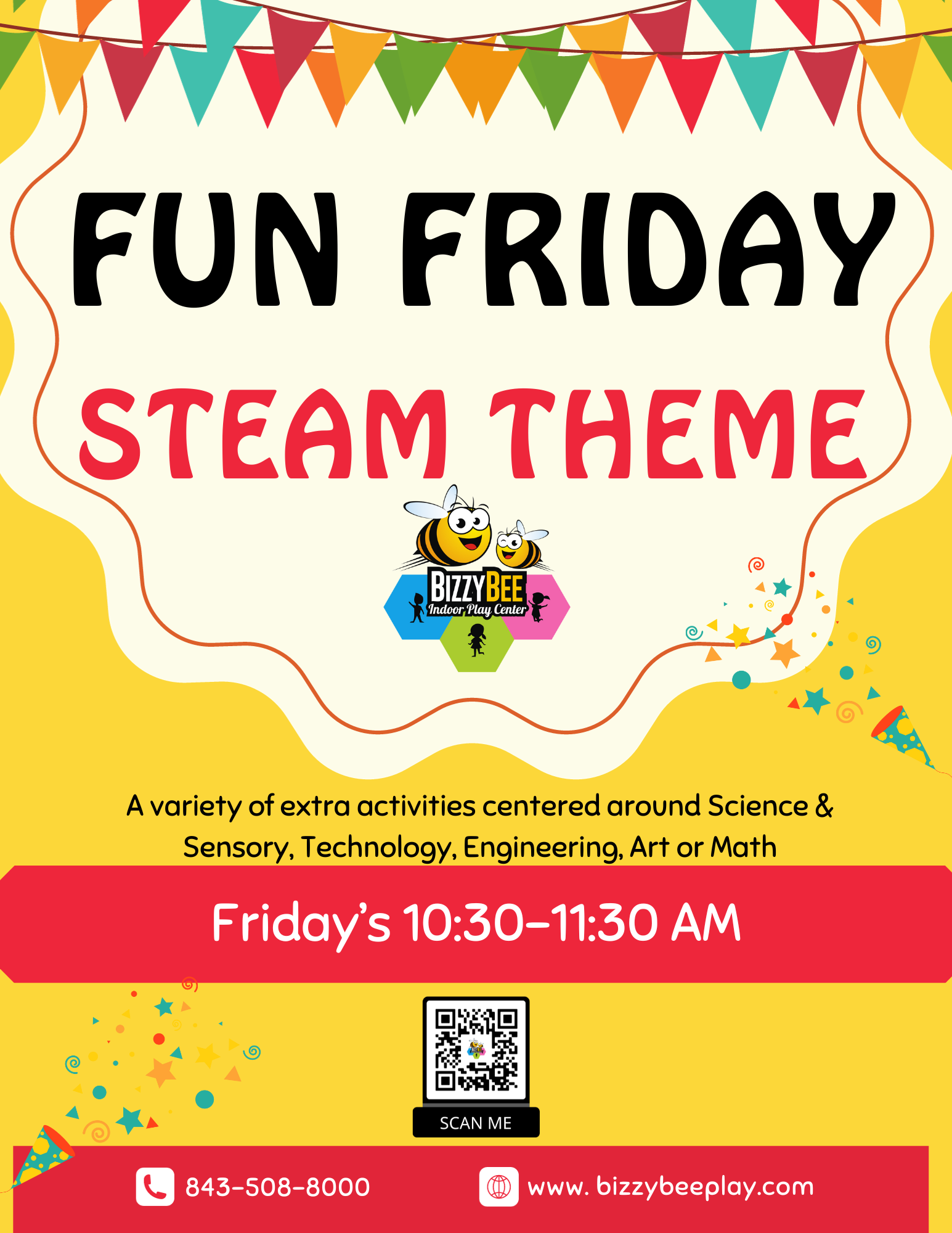 Fun Friday’s: Steam Theme – Bizzy Bee Indoor Play Center
